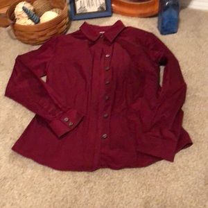 Banana Republic- maroon color button down 👚